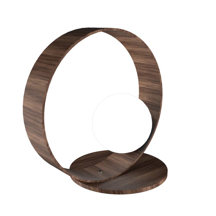 Sfera 1-Light Table Lamp in American Walnut Sfera 1-Light Table Lamp in American Walnut