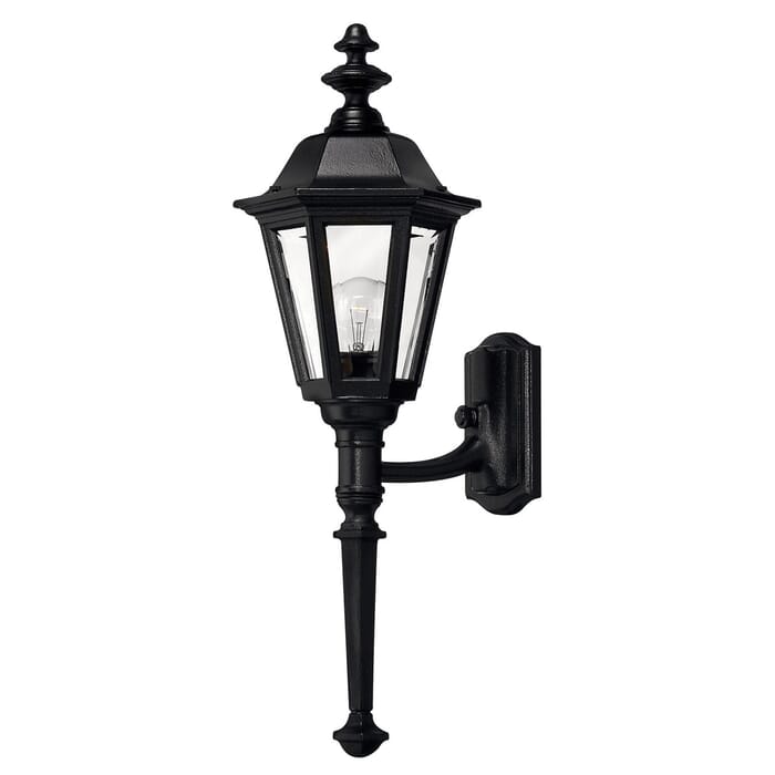 Hinkley Manor House 1-Light Outdoor Small Wall Mount in Black Hinkley Manor House 1-Light Outdoor Small Wall Mount in Black