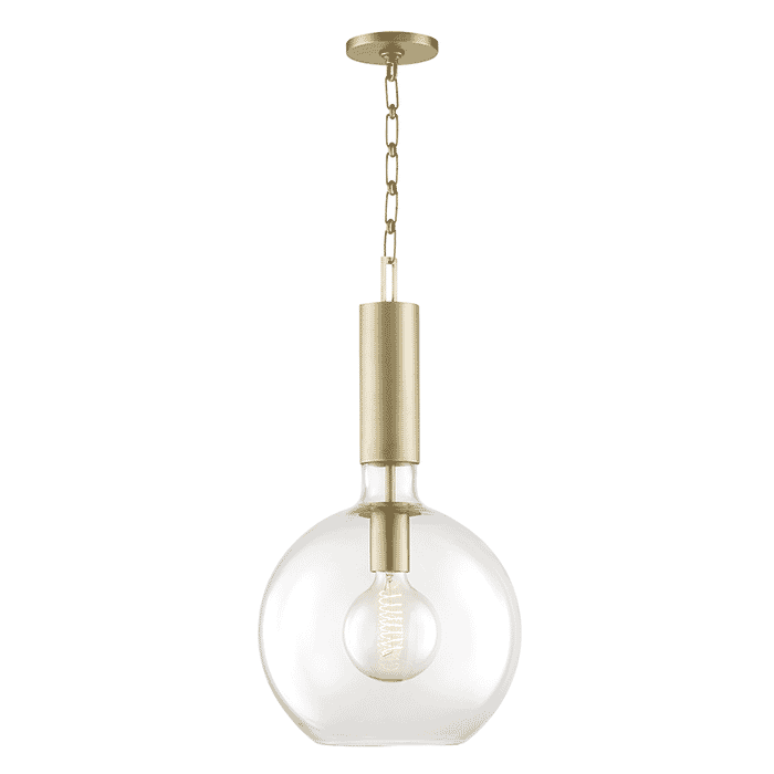 Hudson Valley Raleigh 25" Pendant Light in Aged Brass Hudson Valley Raleigh 25" Pendant Light in Aged Brass