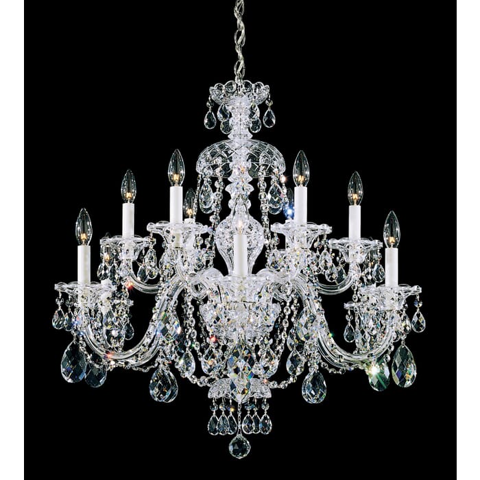 12 Light Chandelier by Schonbek 12 Light Chandelier by Schonbek