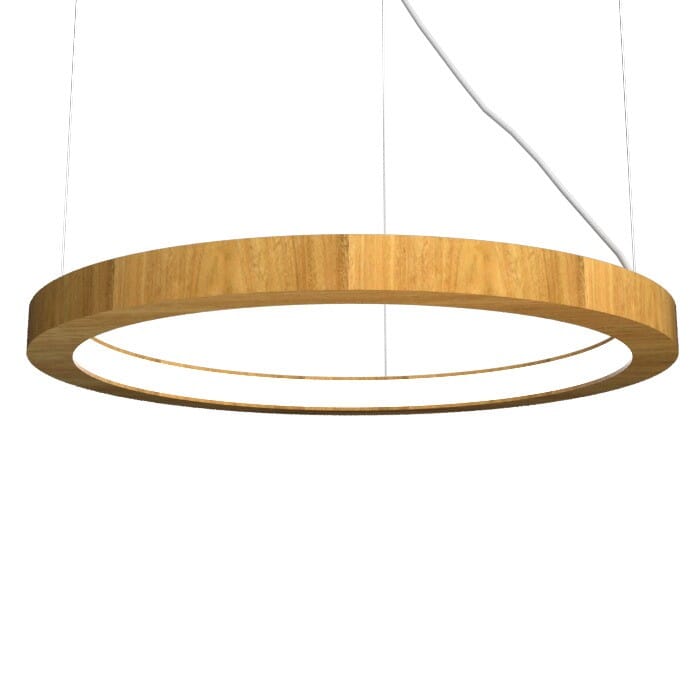 Frame LED Pendant in Louro Freijo Frame LED Pendant in Louro Freijo