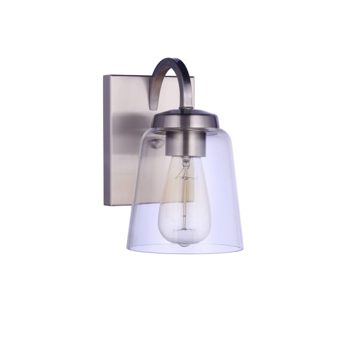 Elsa 1-Light Wall Sconce in Brushed Polished Nickel Elsa 1-Light Wall Sconce in Brushed Polished Nickel