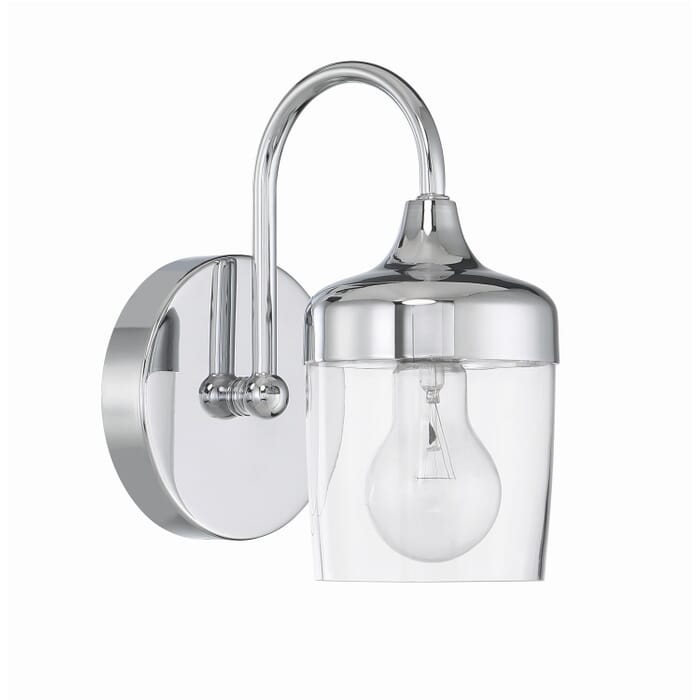 Wrenn 1-Light Wall Sconce in Chrome Wrenn 1-Light Wall Sconce in Chrome