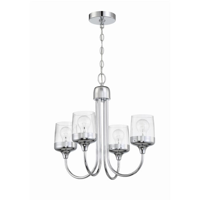 Wrenn 4-Light Chandelier in Chrome Wrenn 4-Light Chandelier in Chrome