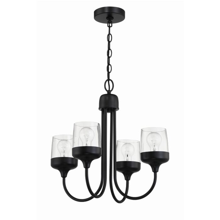 Wrenn 4-Light Chandelier in Flat Black Wrenn 4-Light Chandelier in Flat Black