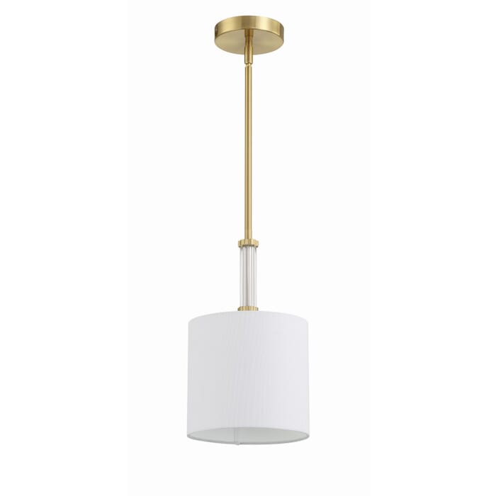 Fortuna 1-Light Mini Pendant in Satin Brass Fortuna 1-Light Mini Pendant in Satin Brass