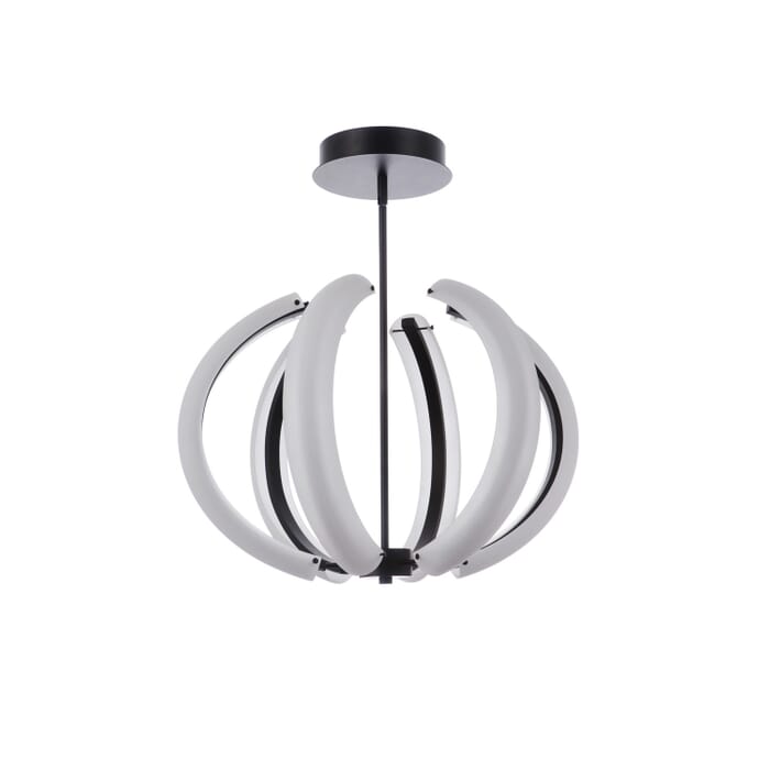 Unwind 6-Light LED Pendant in Flat Black Unwind 6-Light LED Pendant in Flat Black