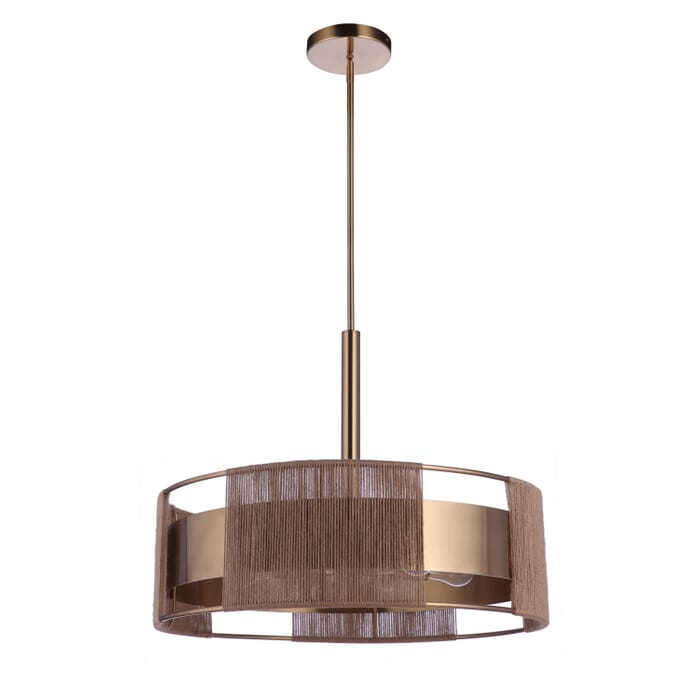 Kensey 6-Light Pendant in Satin Brass Kensey 6-Light Pendant in Satin Brass
