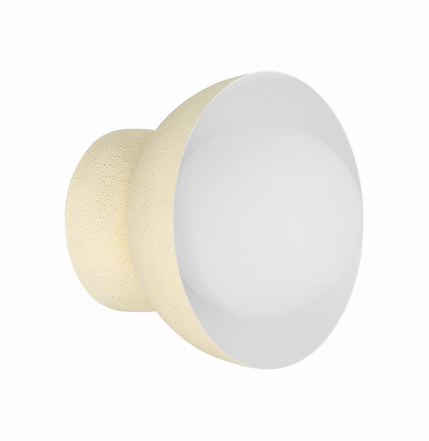 Ventura Dome 1-Light Wall Sconce in Cottage White