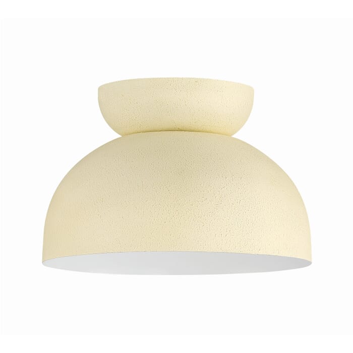 Ventura Dome 1-Light Flush Mount in Cottage White Ventura Dome 1-Light Flush Mount in Cottage White
