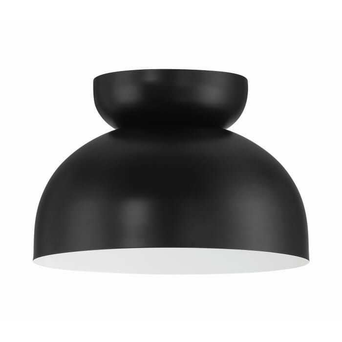 Ventura Dome 1-Light Flush Mount in Flat Black Ventura Dome 1-Light Flush Mount in Flat Black