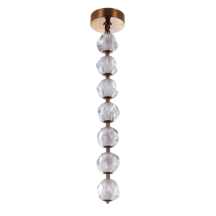 Jackie 1-Light LED Pendant in Satin Brass Jackie 1-Light LED Pendant in Satin Brass