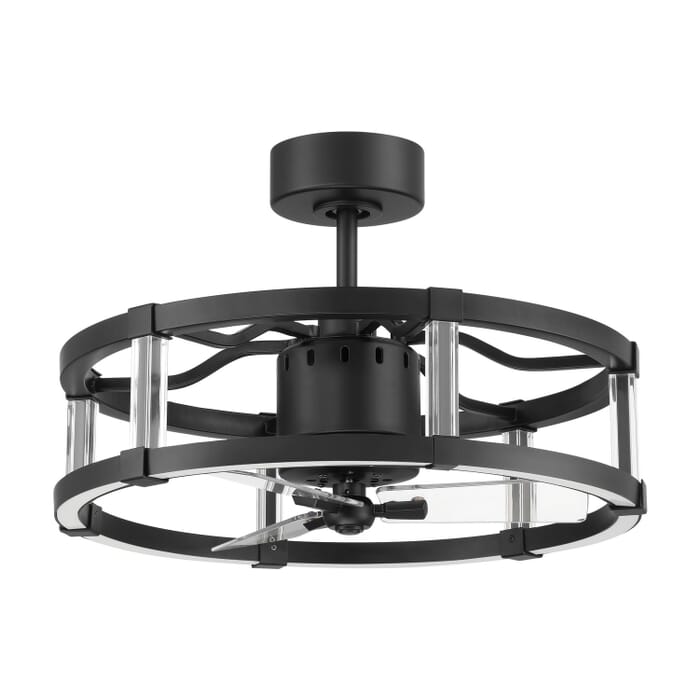 Alexis 1-Light 18" Fandelier in Flat Black Alexis 1-Light 18" Fandelier in Flat Black