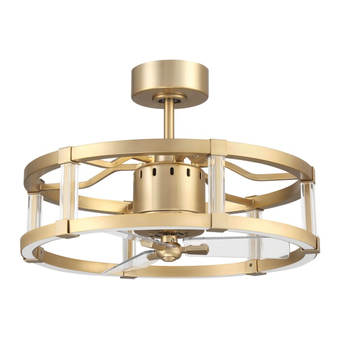 Alexis 1-Light 18" Fandelier in Satin Brass Alexis 1-Light 18" Fandelier in Satin Brass