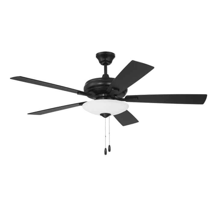 Eos Bowl 3-Light 52" Hanging Ceiling Fan in Flat Black Eos Bowl 3-Light 52" Hanging Ceiling Fan in Flat Black