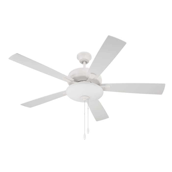 Eos Bowl 3-Light 52" Hanging Ceiling Fan in White Eos Bowl 3-Light 52" Hanging Ceiling Fan in White