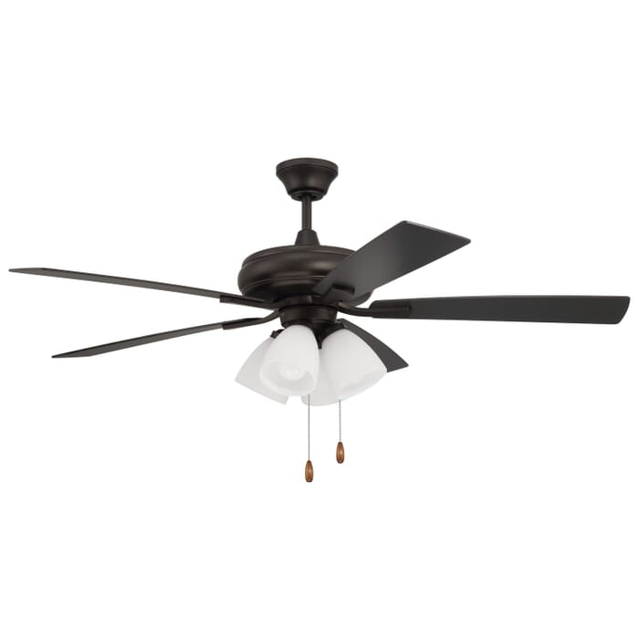 Eos Frost 4-Light 52" Hanging Ceiling Fan in Espresso Eos Frost 4-Light 52" Hanging Ceiling Fan in Espresso