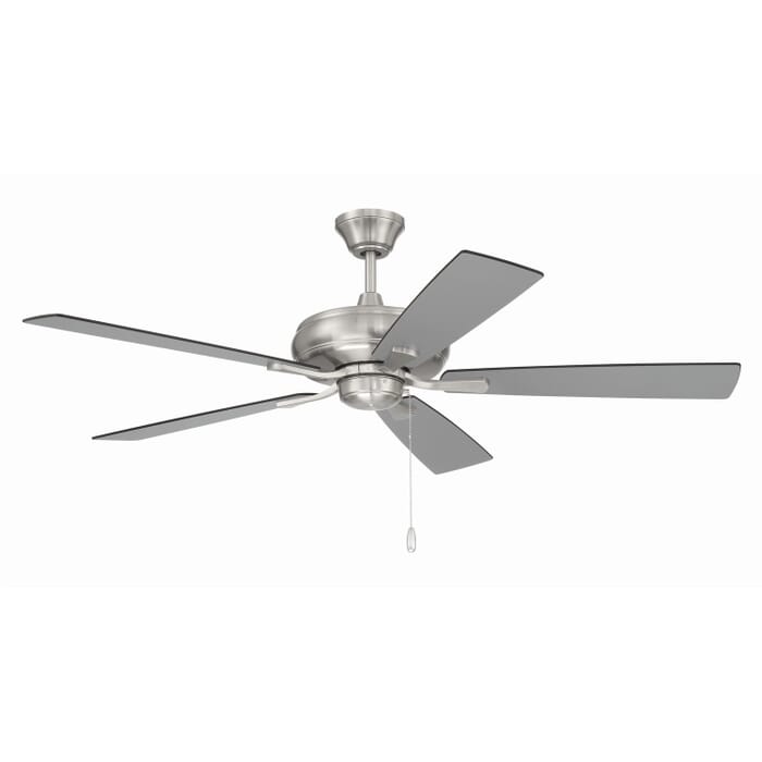 Eos 52" Hanging Ceiling Fan in Brushed Polished Nickel Eos 52" Hanging Ceiling Fan in Brushed Polished Nickel