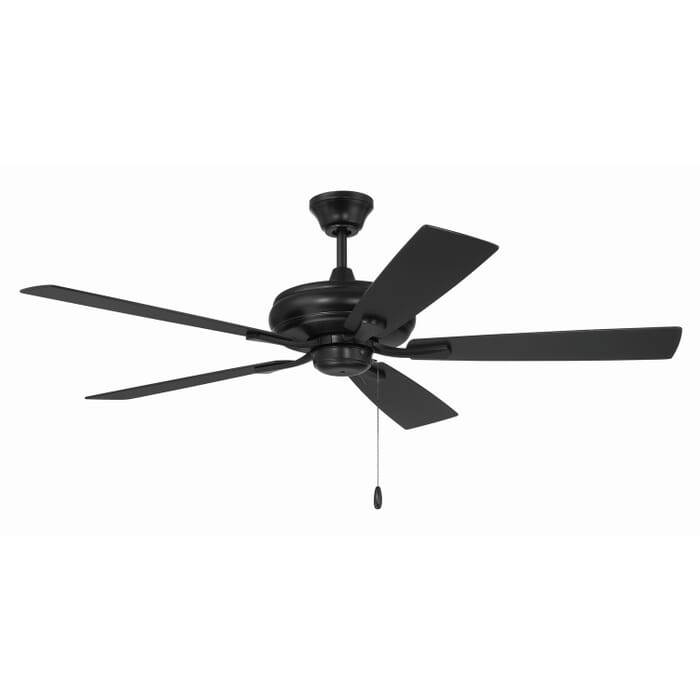 Eos 52" Hanging Ceiling Fan in Flat Black Eos 52" Hanging Ceiling Fan in Flat Black