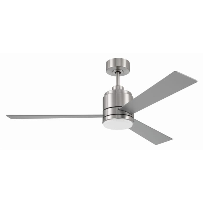 McCoy 3 Blade 1-Light 52" Hanging Ceiling Fan in Brushed Polished Nickel McCoy 3 Blade 1-Light 52" Hanging Ceiling Fan in Brushed Polished Nickel