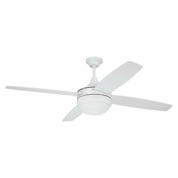 Phaze II 4- Blade 2-Light 52" Hanging Ceiling Fan in White Phaze II 4- Blade 2-Light 52" Hanging Ceiling Fan in White