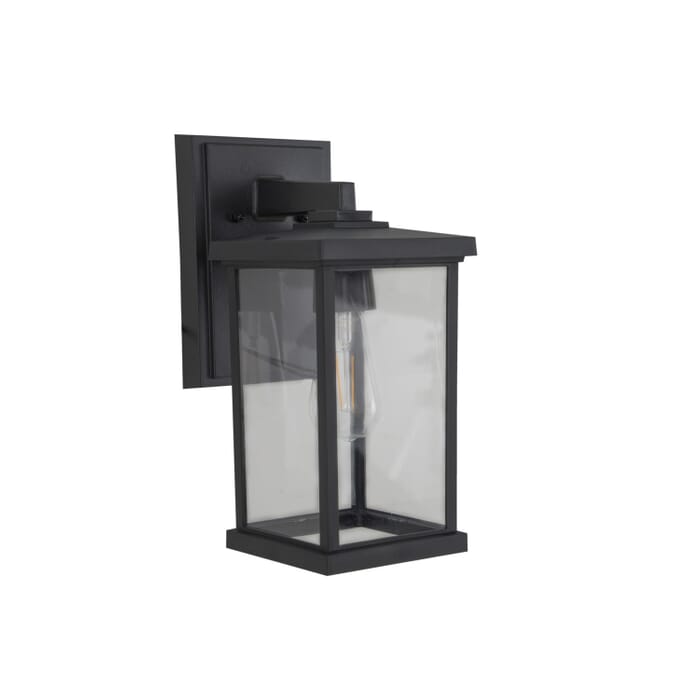 Resilience Lanterns 1-Light Outdoor Lantern in Textured Black Resilience Lanterns 1-Light Outdoor Lantern in Textured Black