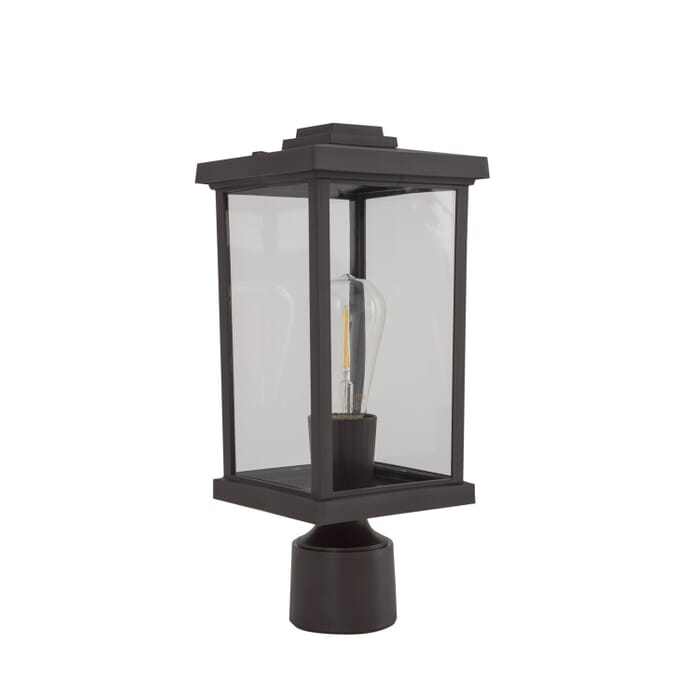 Resilience Lanterns 1-Light Post Mount in Bronze Resilience Lanterns 1-Light Post Mount in Bronze