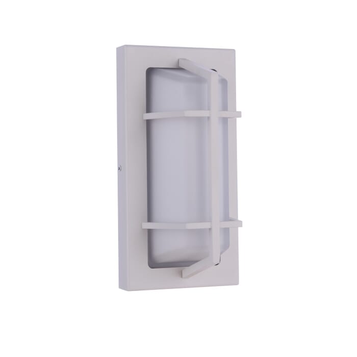 Bulkhead Rectangular 1-Light Outdoor Bulkhead in Textured White Bulkhead Rectangular 1-Light Outdoor Bulkhead in Textured White