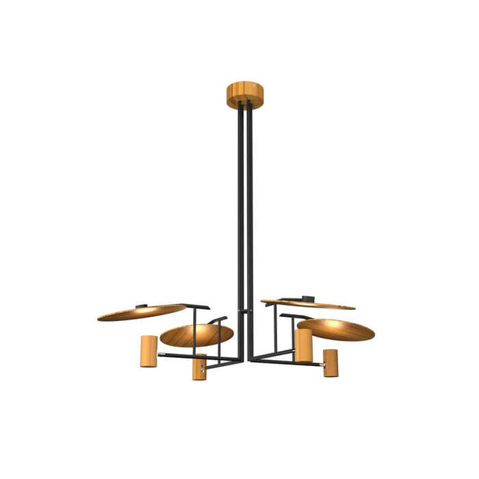 Dot 4-Light Pendant in Teak Dot 4-Light Pendant in Teak