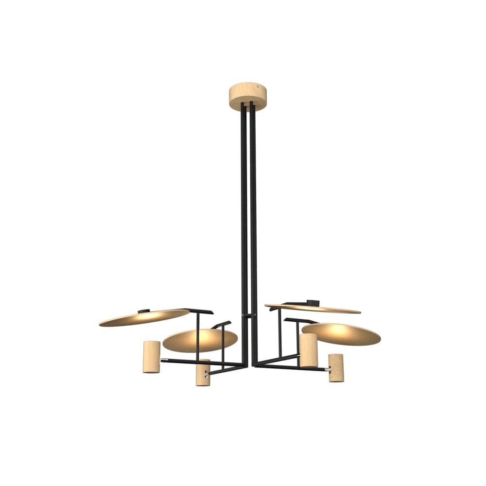 Dot 4-Light Pendant in Maple