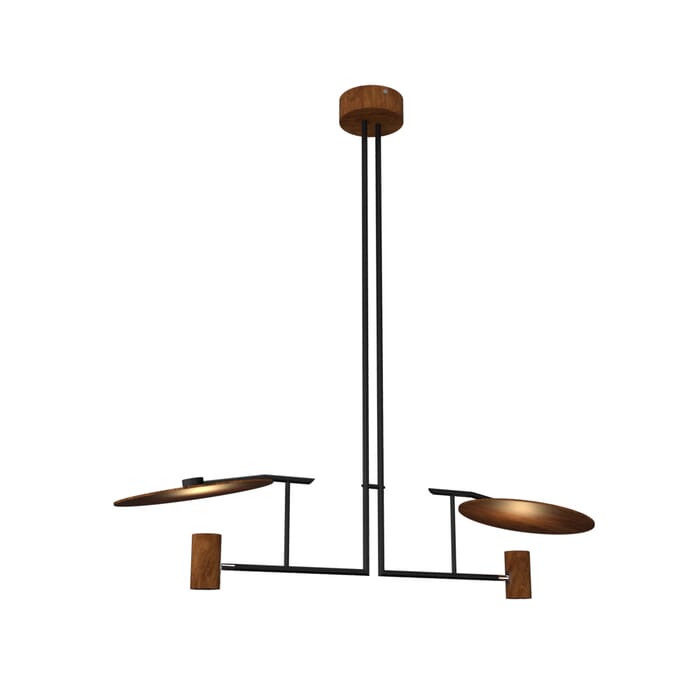 Dot 2-Light Pendant in Imbuia Dot 2-Light Pendant in Imbuia