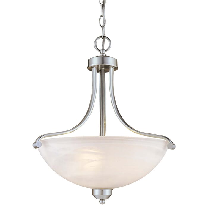 Minka Lavery Paradox 3-Light 19" Pendant Light in Brushed Nickel Minka Lavery Paradox 3-Light 19" Pendant Light in Brushed Nickel