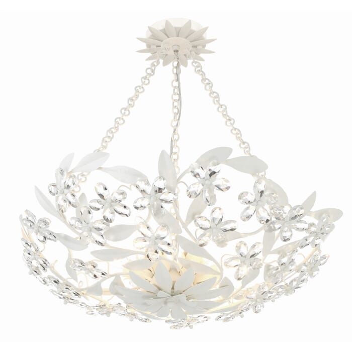 Six Light Semi Flush Mount by Crystorama Six Light Semi Flush Mount by Crystorama