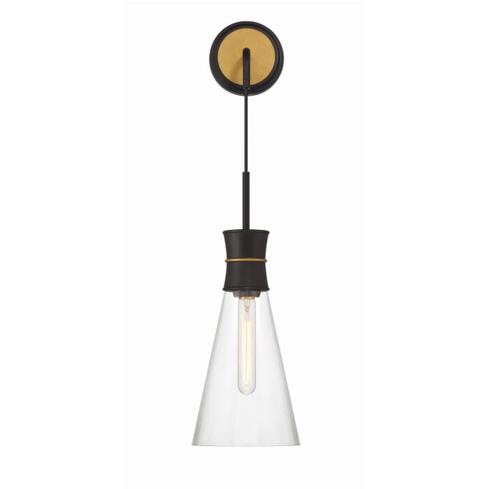One Light Wall Sconce by Crystorama One Light Wall Sconce by Crystorama