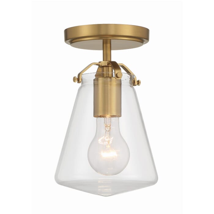 One Light Semi Flush Mount by Crystorama One Light Semi Flush Mount by Crystorama