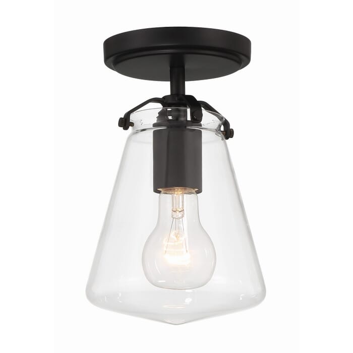 One Light Semi Flush Mount by Crystorama One Light Semi Flush Mount by Crystorama