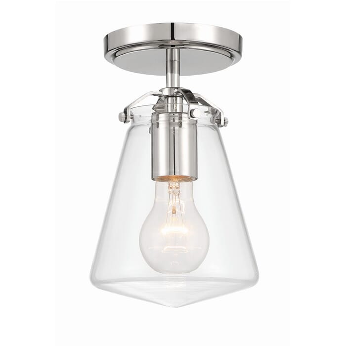 One Light Semi Flush Mount by Crystorama One Light Semi Flush Mount by Crystorama