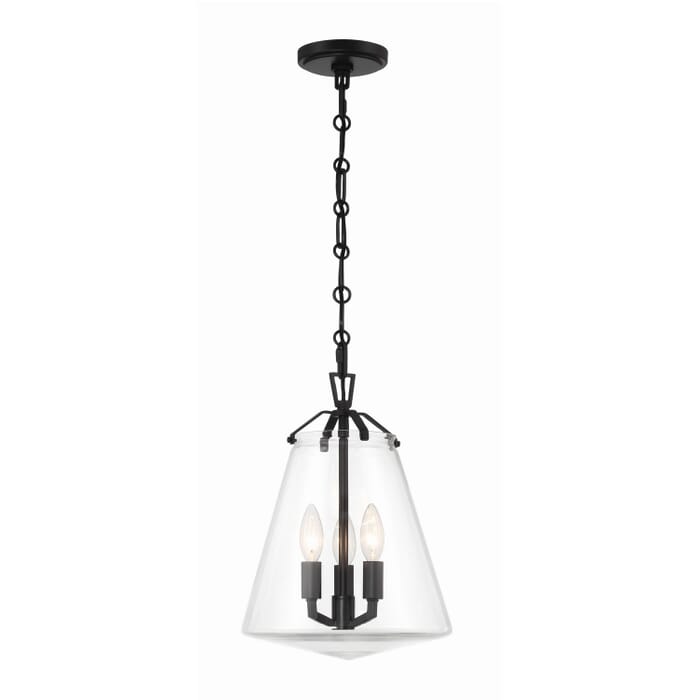 Three Light Mini Chandelier by Crystorama Three Light Mini Chandelier by Crystorama