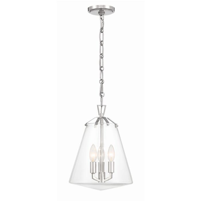 Three Light Mini Chandelier by Crystorama Three Light Mini Chandelier by Crystorama