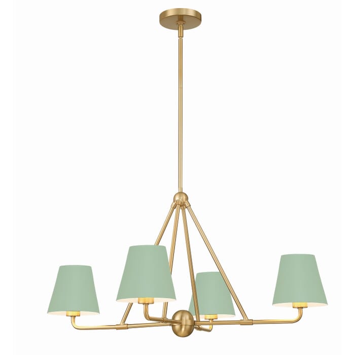 Four Light Chandelier by Crystorama Four Light Chandelier by Crystorama