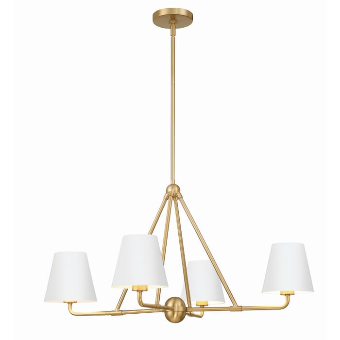 Four Light Chandelier by Crystorama Four Light Chandelier by Crystorama