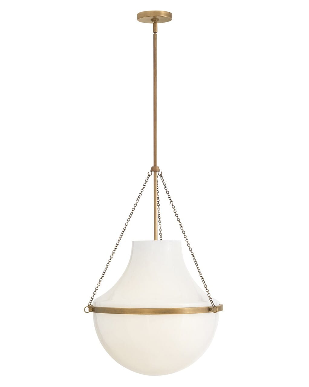 Heritage Brass LED Pendant from the Collins Collection