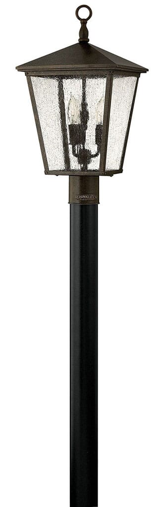 Regency Bronze LED Post Top  Pier Mount from the Trellis Collection