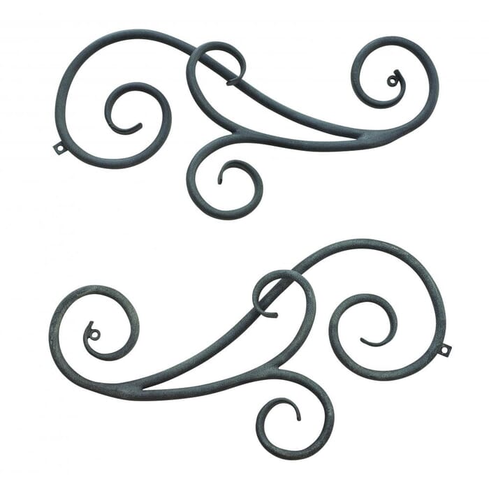 Hinkley Trellis Outdoor Accessory Scroll in Aged Zinc Hinkley Trellis Outdoor Accessory Scroll in Aged Zinc