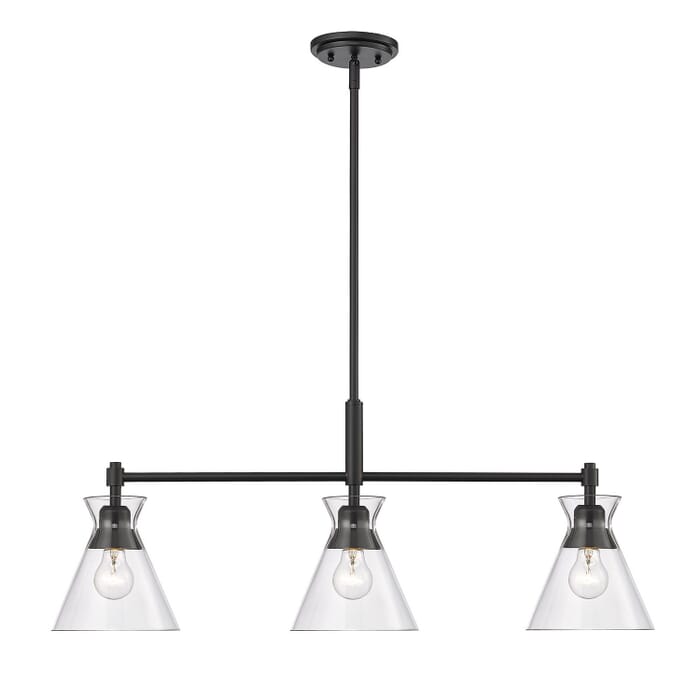 Three Light Linear Pendant by Golden Three Light Linear Pendant by Golden