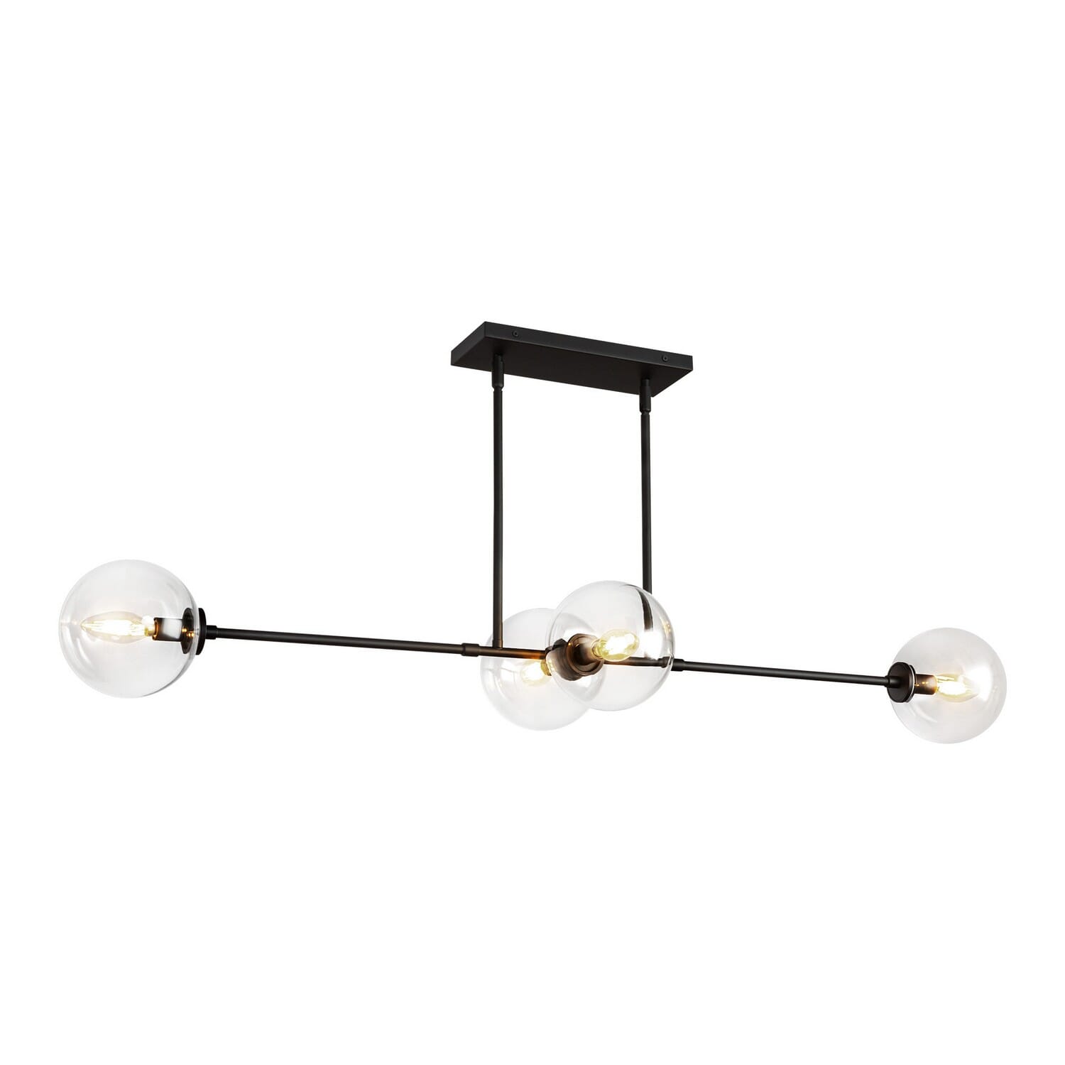 Four Light Linear Pendant by Alora