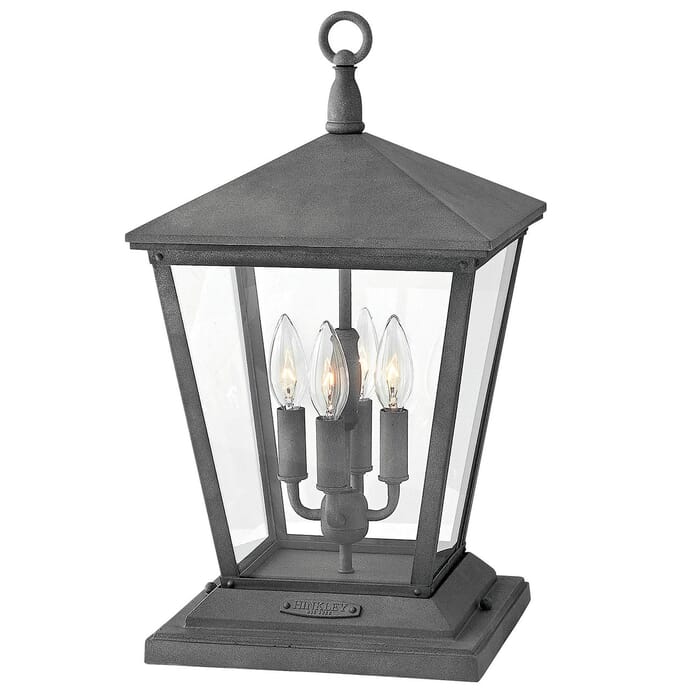 Hinkley Trellis 4-Light Outdoor Light In Aged Zinc Hinkley Trellis 4-Light Outdoor Light In Aged Zinc