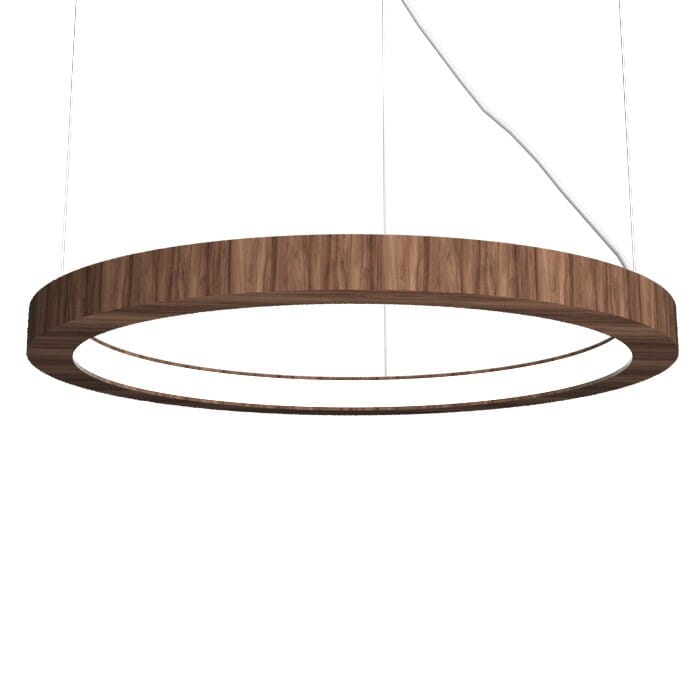 Frame LED Pendant in American Walnut