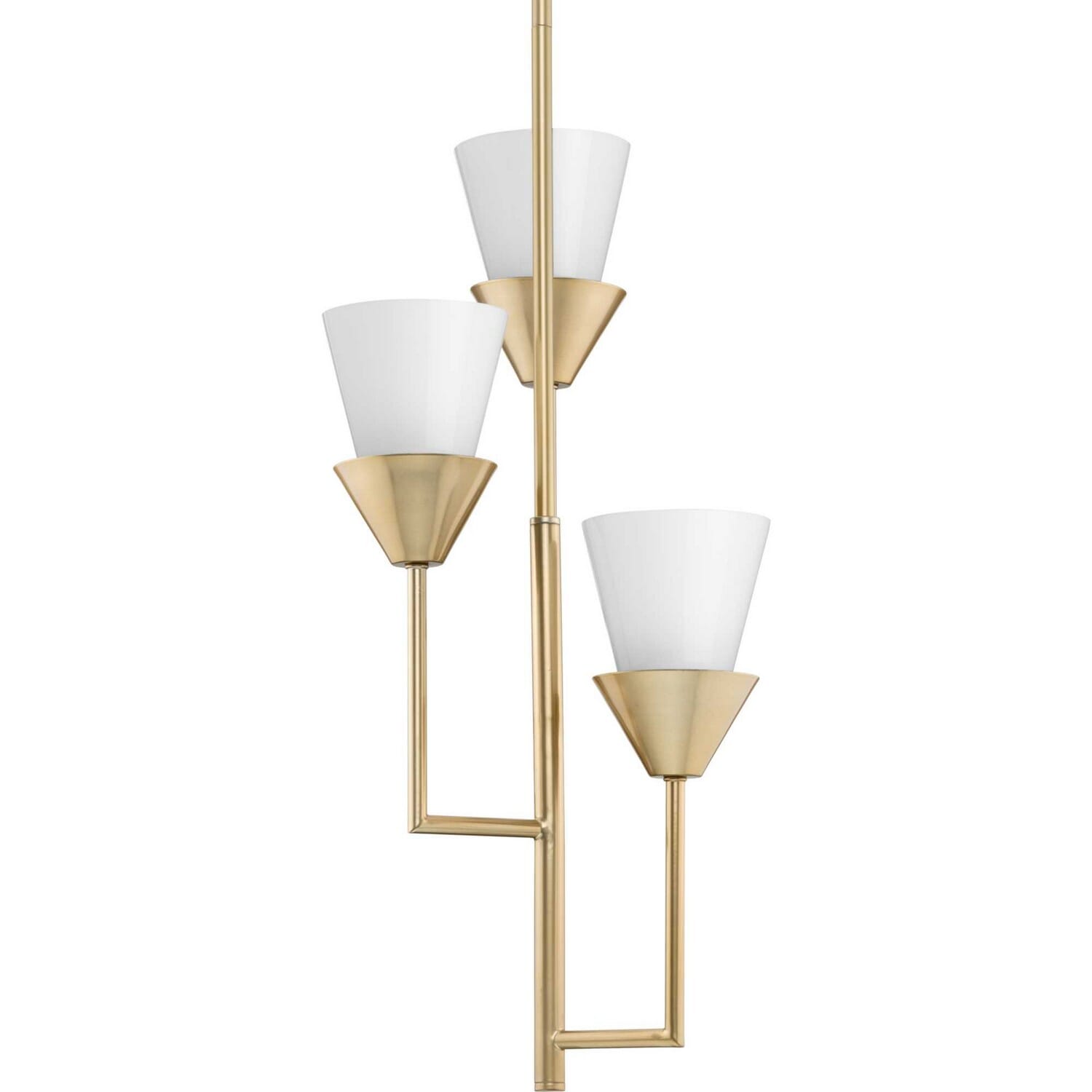 Soft Gold Three Light Pendant from the Pinellas Collection