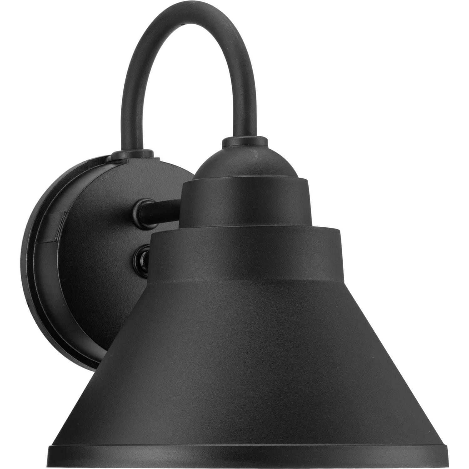 Black One Light Outdoor Wall Lantern from the Bayside Non-Metallic Collection